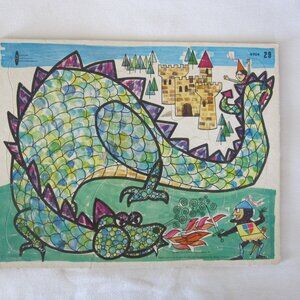 1967 Watkins/Western Pub. Frame Tray Puzzle #4902/29: George & The Dragon